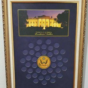 Framed World Reserve Monetary Exchange Coin Holder